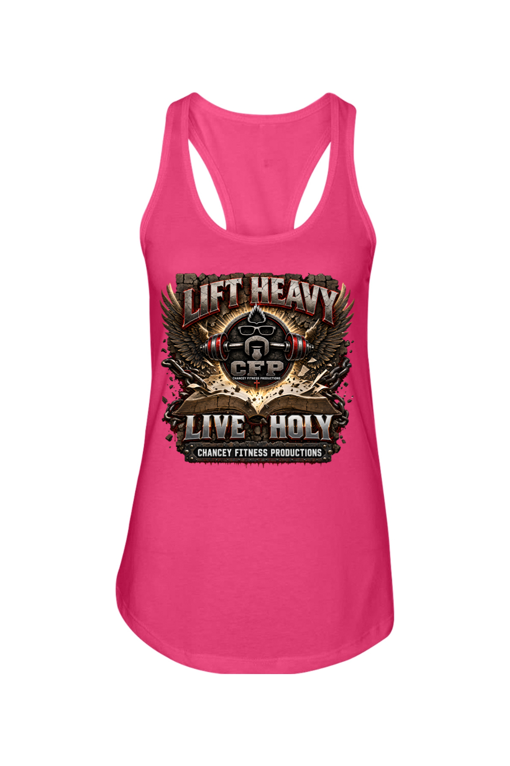 Lift Heavy Live Holy Ladies Tank