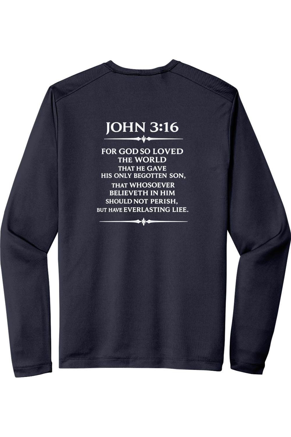 Sport-Tek Posi-UV Pro Long Sleeve Tee Scripture