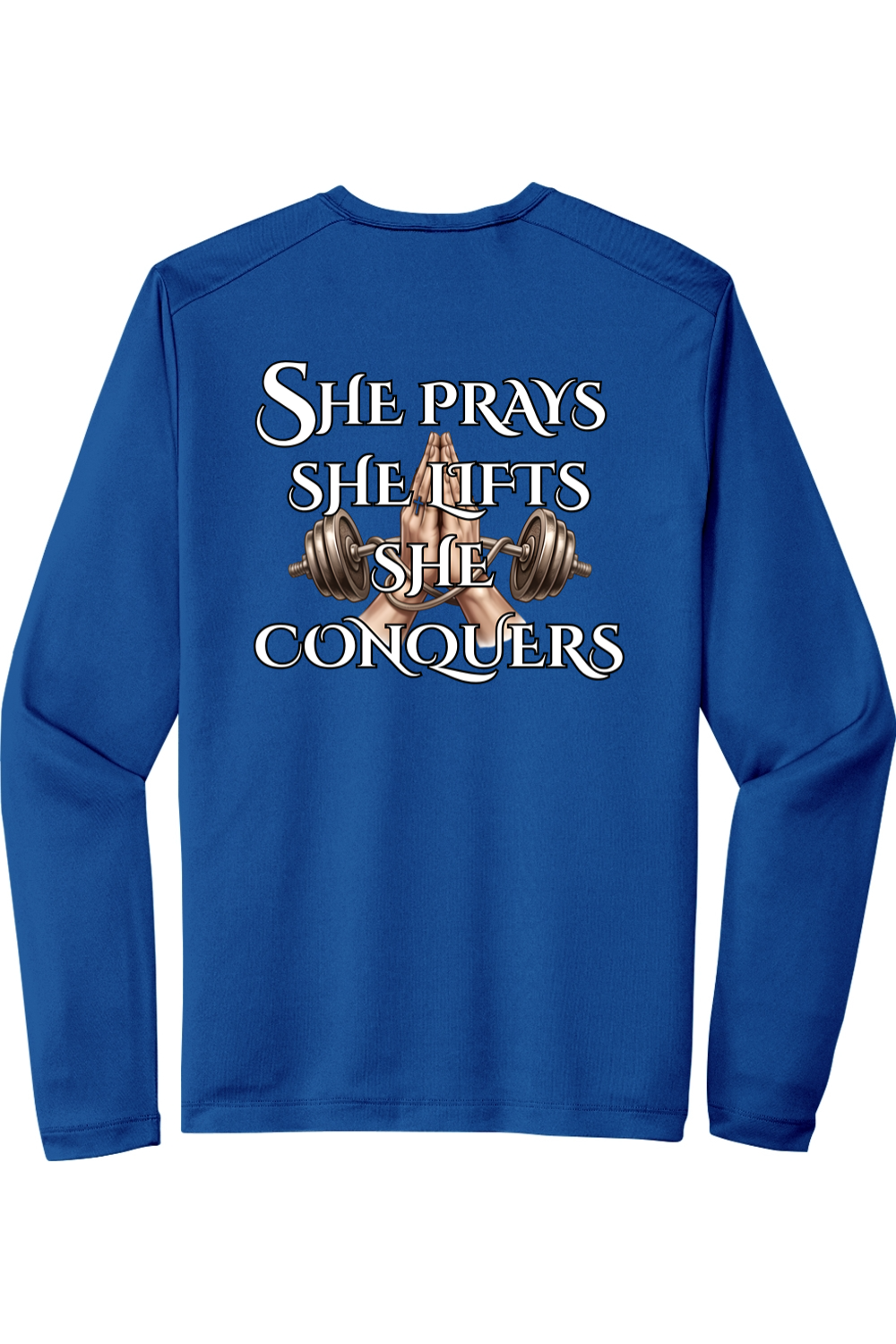 Sport-Tek Posi-UV Pro Long Sleeve Tee She Prays