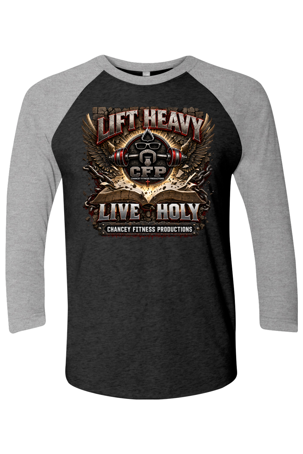 Lift Heavy Live Heavy NL Unisex 3/4 Sleeve