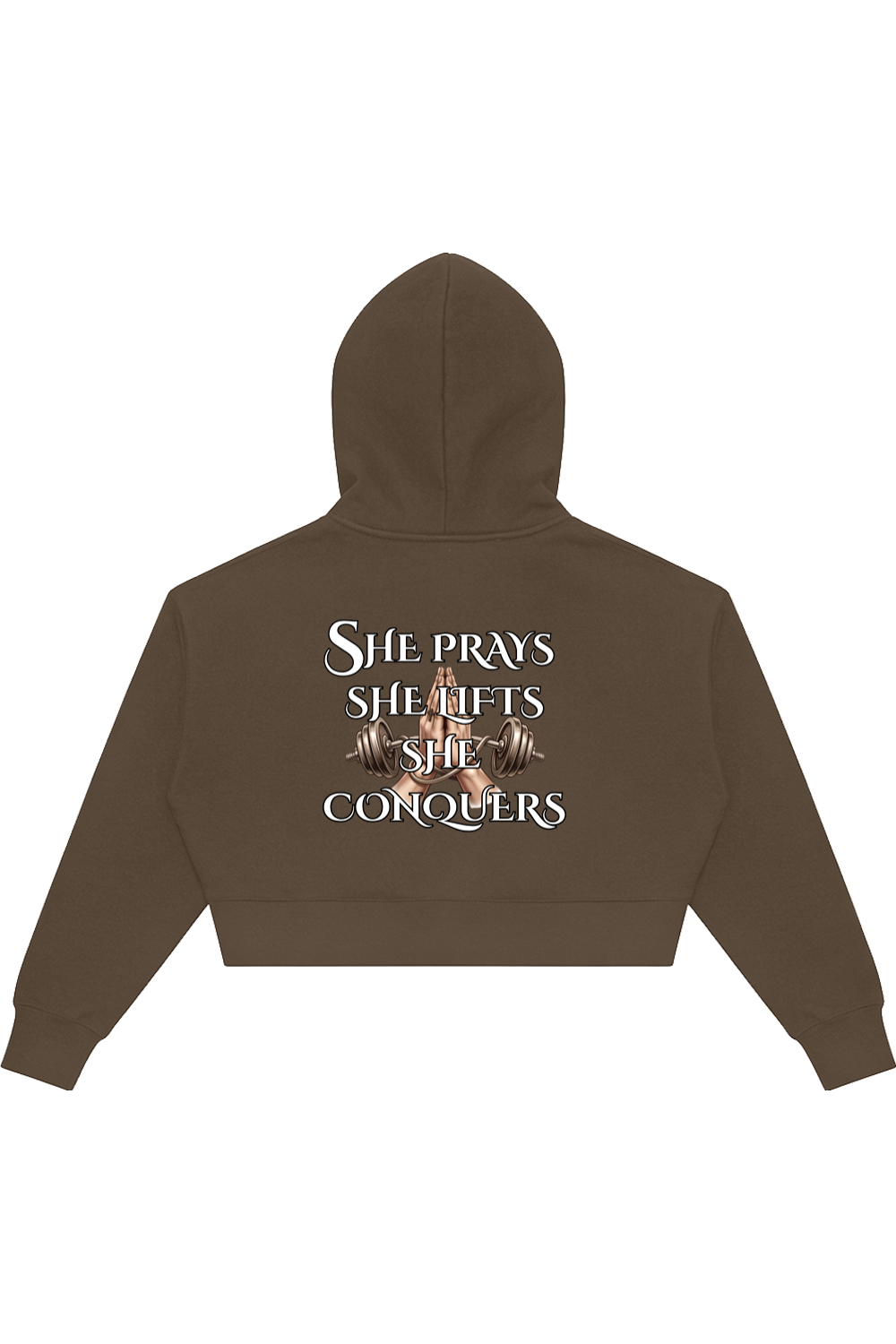 Womens Relaxed Crop Zip She Prays