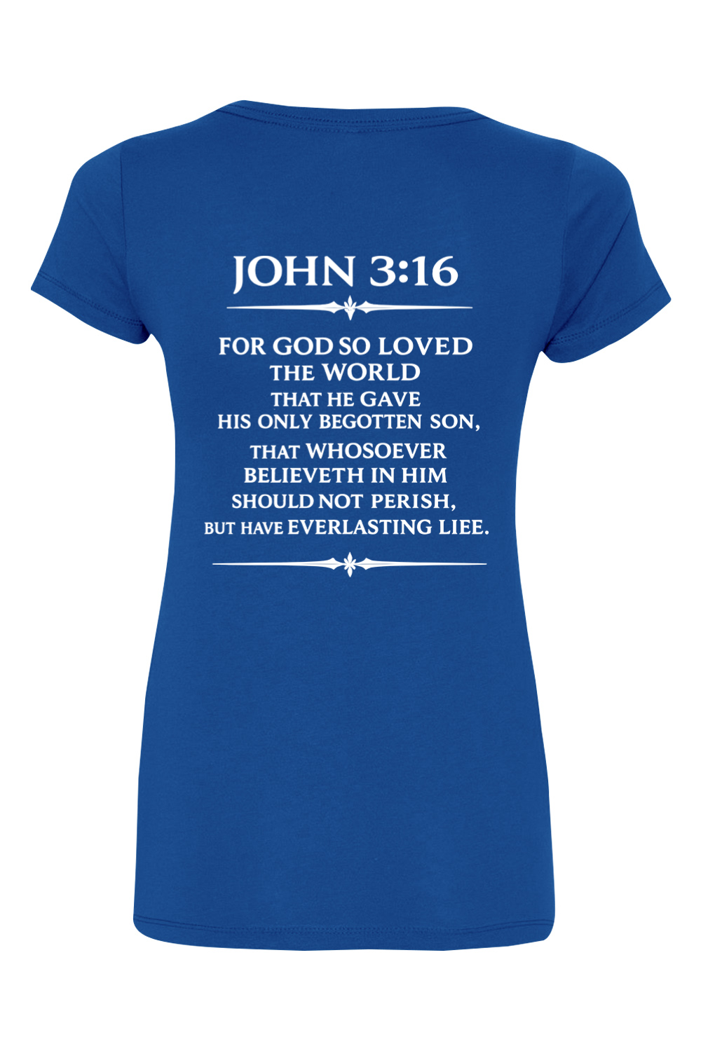 Ladies John Scripture V-neck