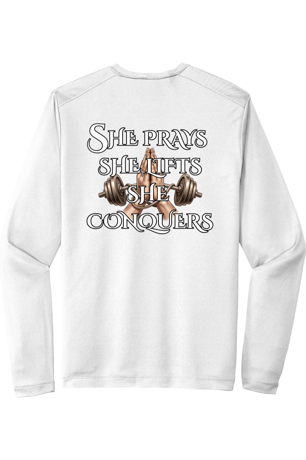 Sport-Tek Posi-UV Pro Long Sleeve Tee She Prays