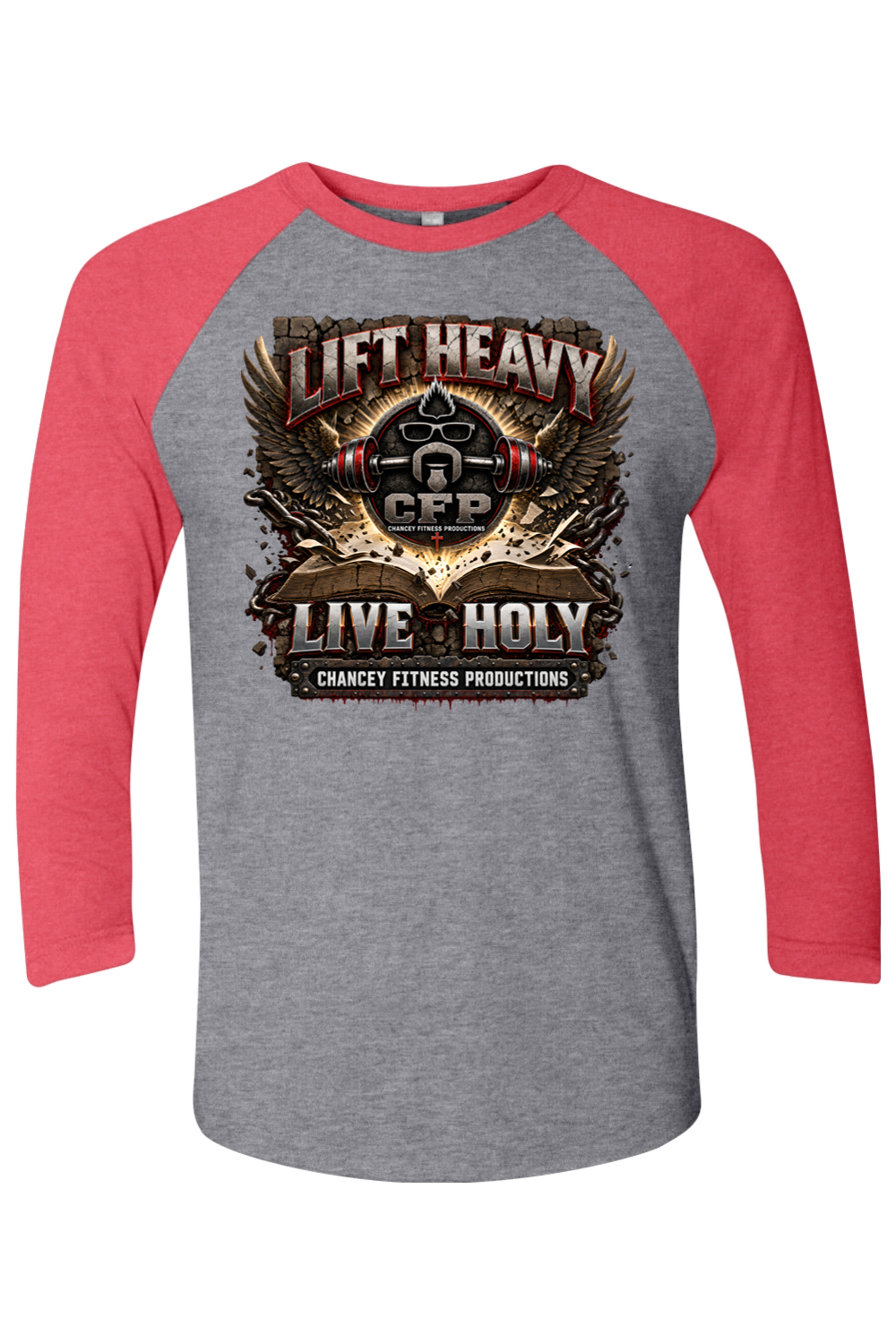 Lift Heavy Live Heavy NL Unisex 3/4 Sleeve