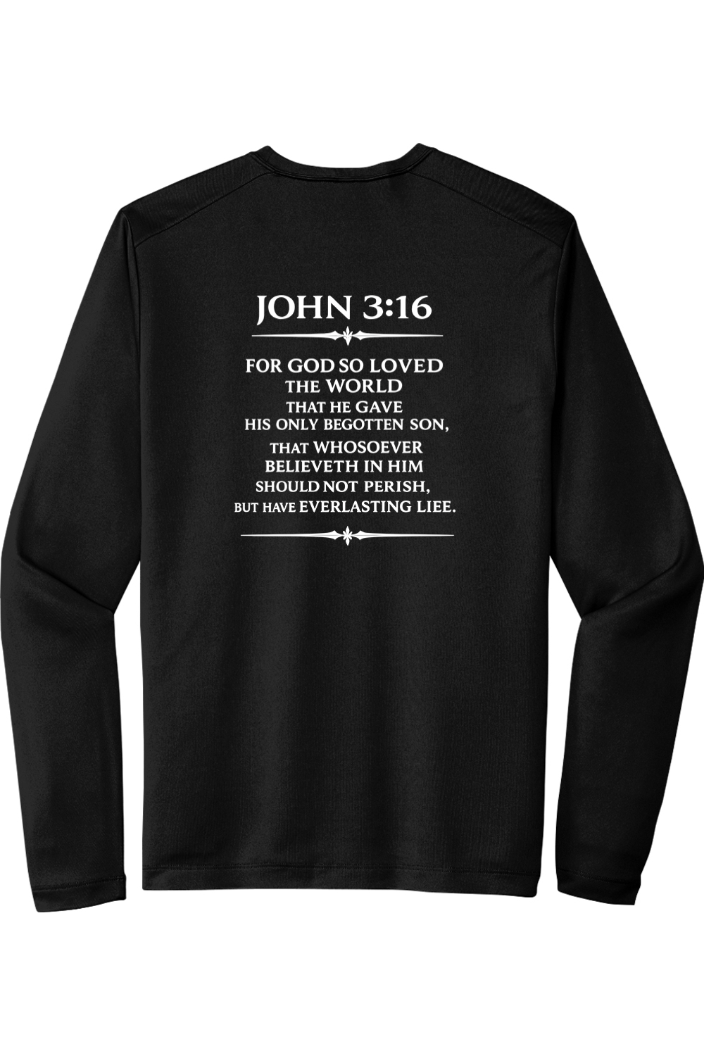 Sport-Tek Posi-UV Pro Long Sleeve Tee Scripture