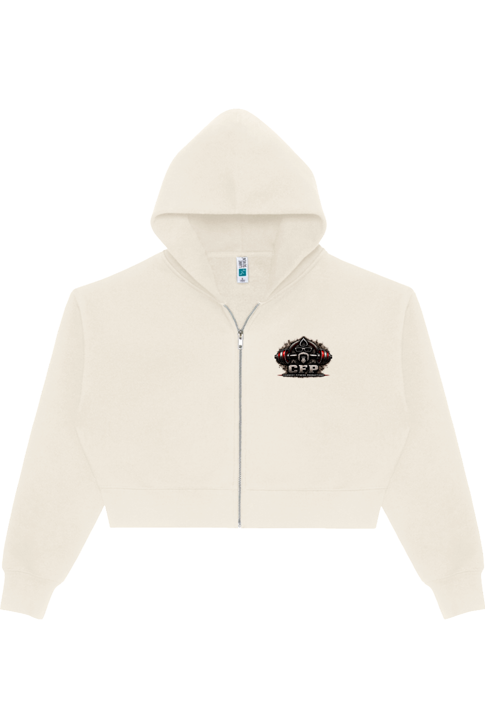 Womens Relaxed Crop Zip Lift Heavy