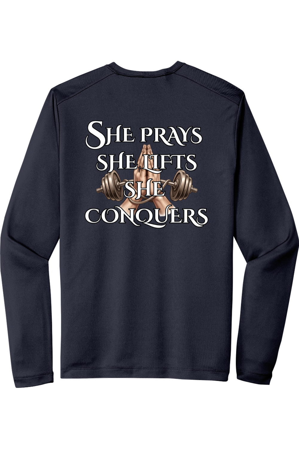 Sport-Tek Posi-UV Pro Long Sleeve Tee She Prays