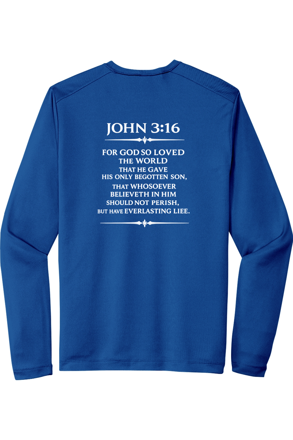 Sport-Tek Posi-UV Pro Long Sleeve Tee Scripture