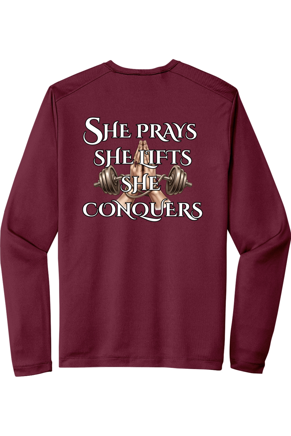 Sport-Tek Posi-UV Pro Long Sleeve Tee She Prays