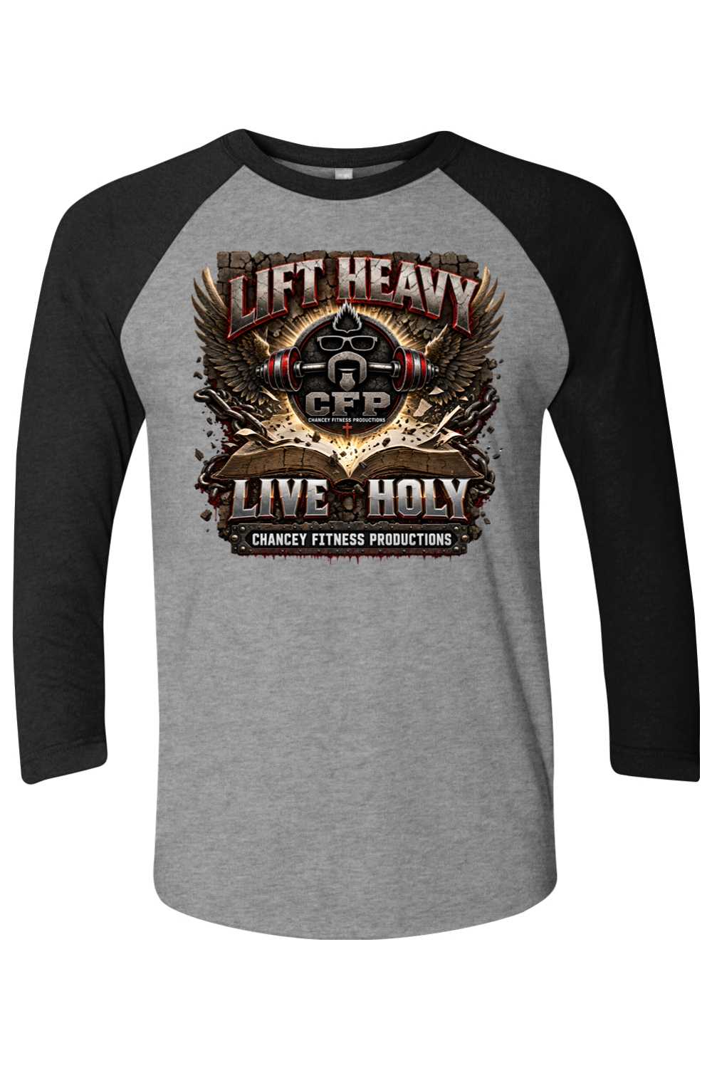Lift Heavy Live Heavy NL Unisex 3/4 Sleeve