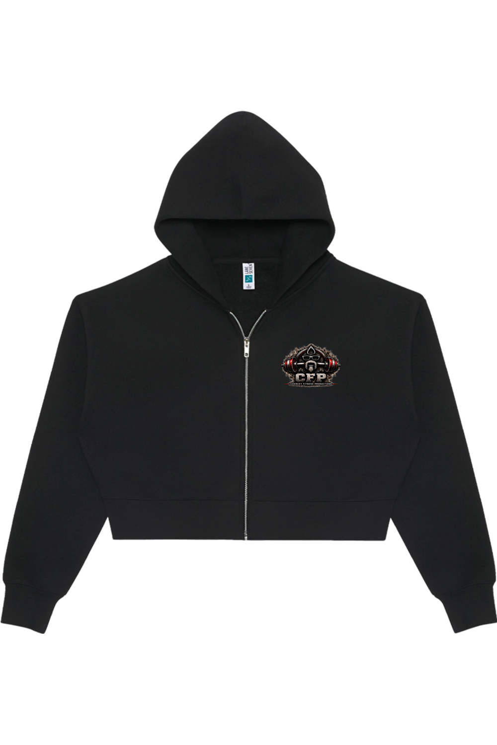 Womens Relaxed Crop Zip Lift Heavy