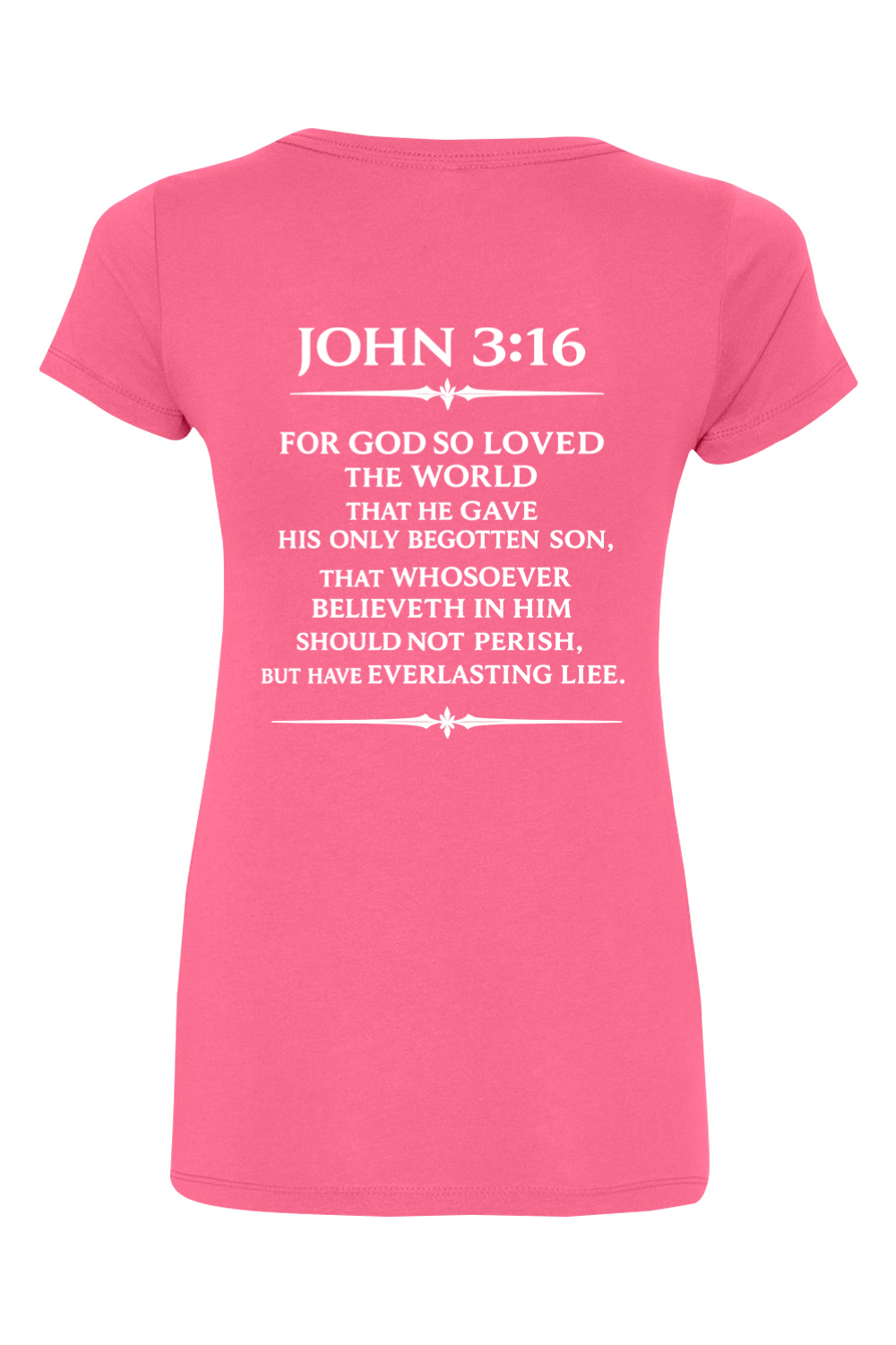 Ladies John Scripture V-neck