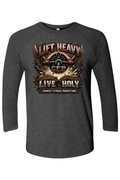Lift Heavy Live Heavy NL Unisex 3/4 Sleeve
