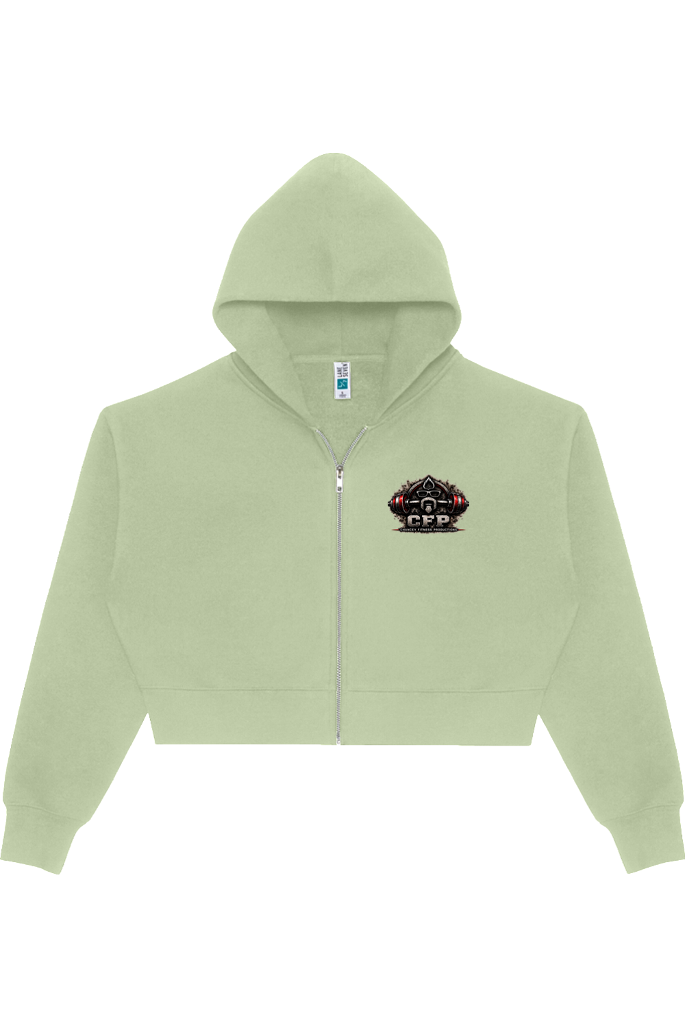 Womens Relaxed Crop Zip Lift Heavy