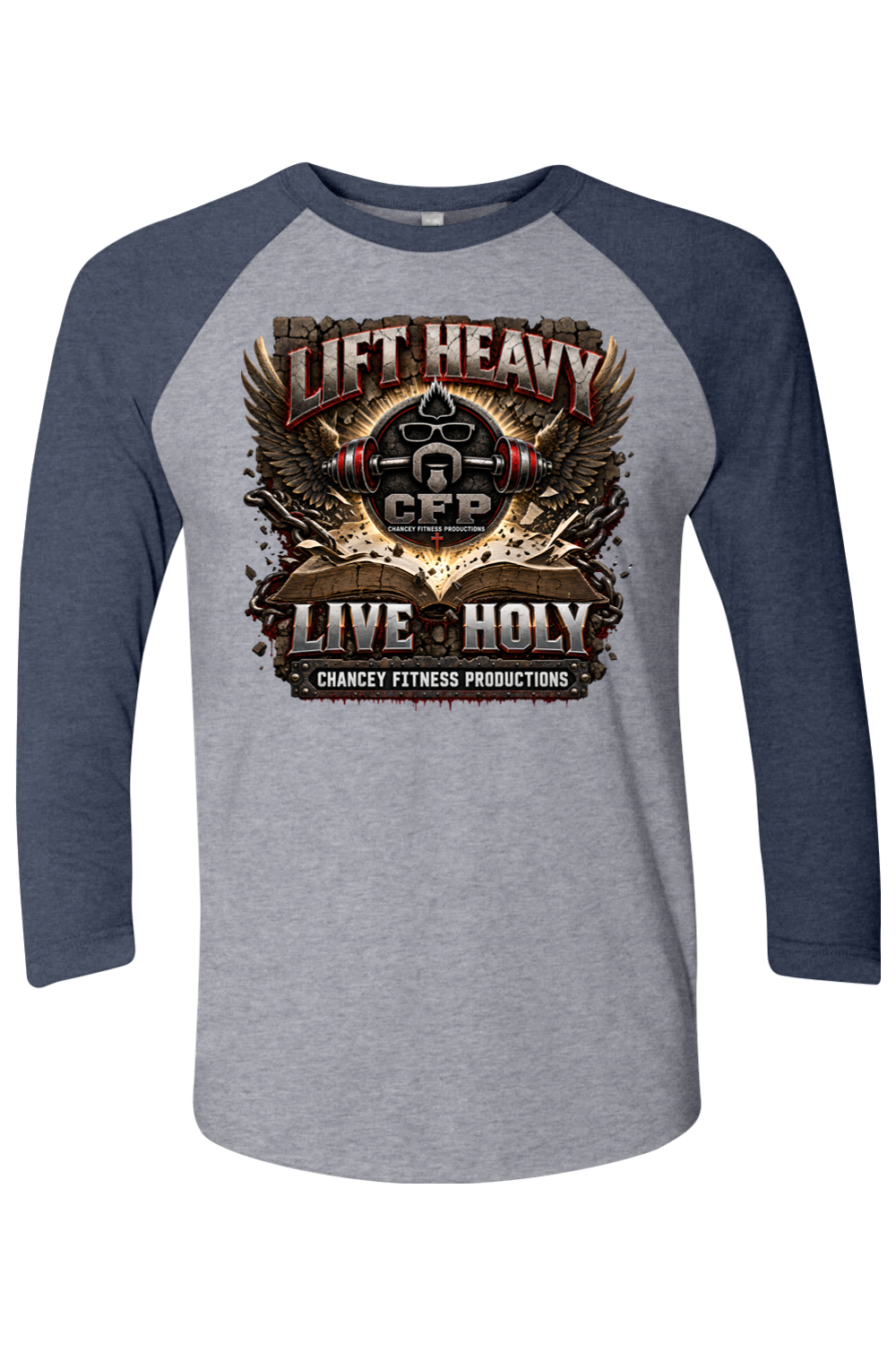 Lift Heavy Live Heavy NL Unisex 3/4 Sleeve