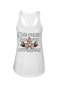She Prays Ladies Racerback Tank