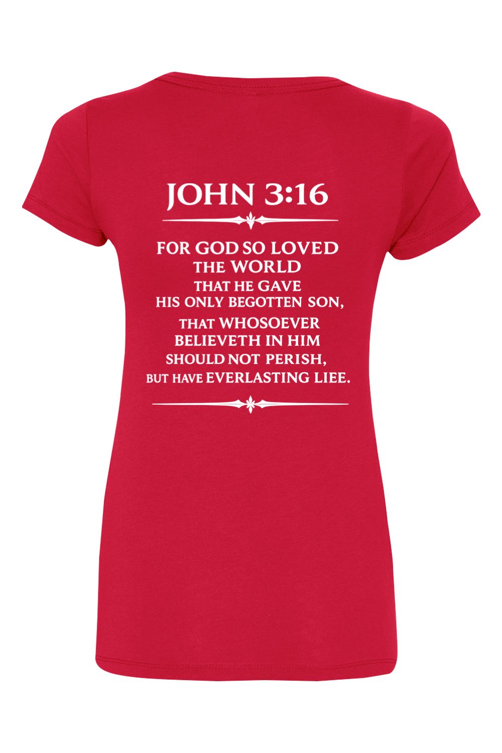 Ladies John Scripture V-neck