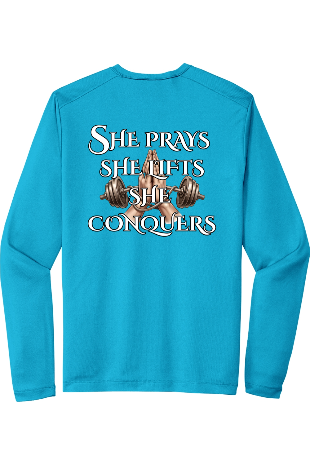 Sport-Tek Posi-UV Pro Long Sleeve Tee She Prays