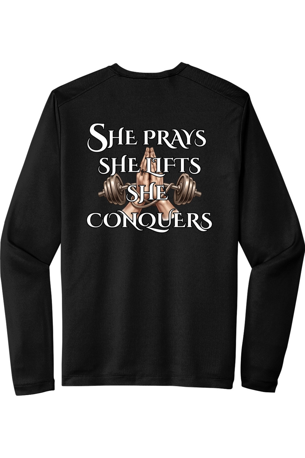 Sport-Tek Posi-UV Pro Long Sleeve Tee She Prays