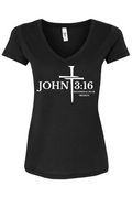Ladies John 3:16 V-neck